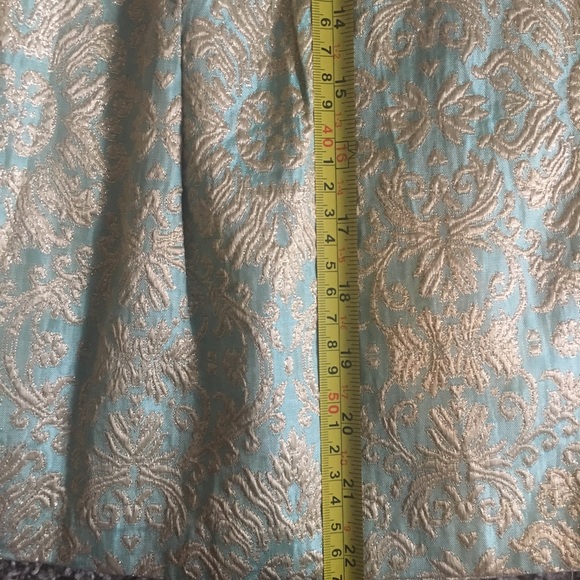 Vintage teal/ aqua circle/ a line skirt - Picture 6 of 8